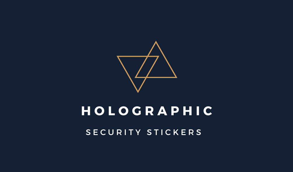 Holographic stickers title